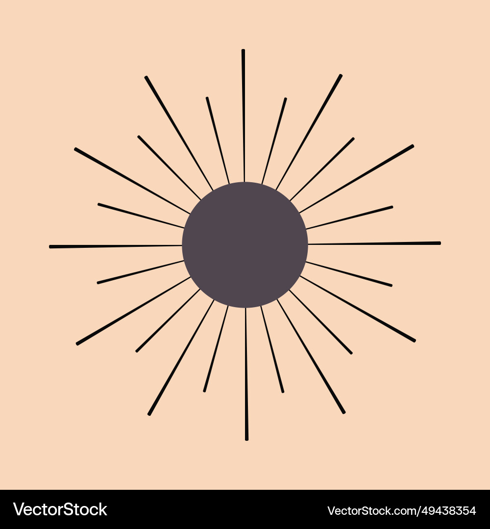 Moon shine moonlight sun sunburst ray Moon shine moonlight sun sunburst ray vector image