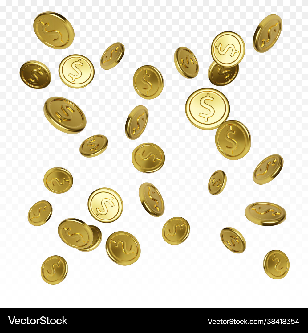 Realistische Goldmünze auf transparentem Hintergrund Realistische Goldmünze auf transparentem Hintergrund vektorbild