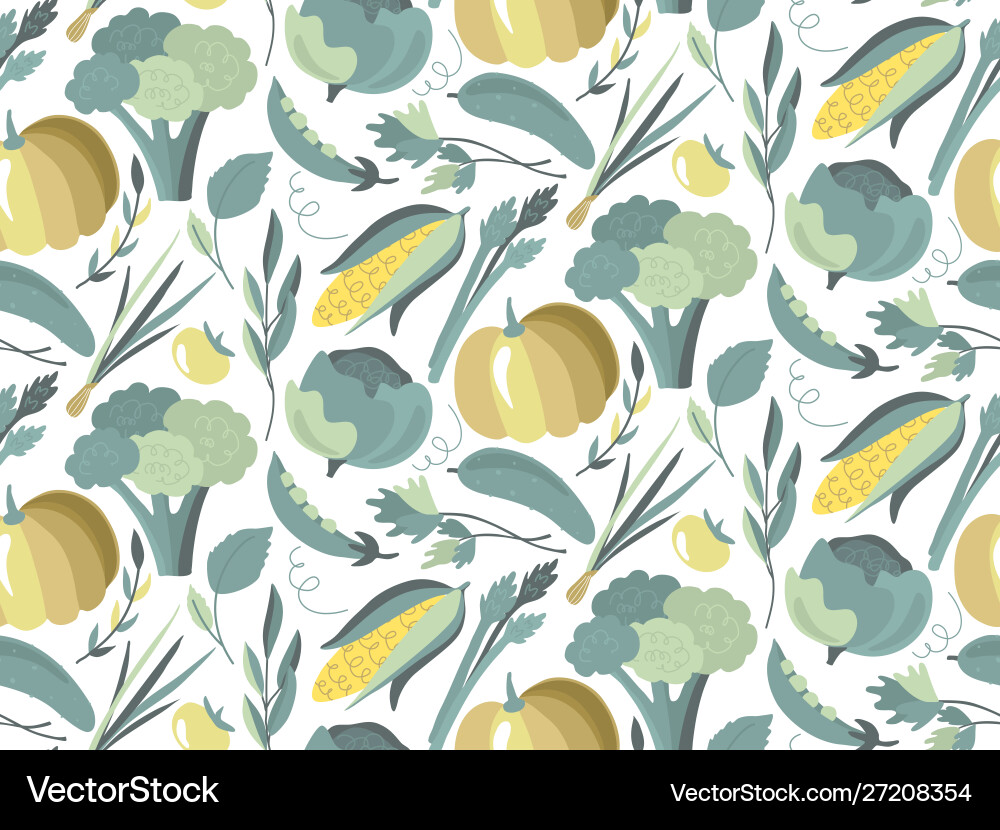 Seamless pattern with colorful fresh Seamless pattern with colorful fresh vector image