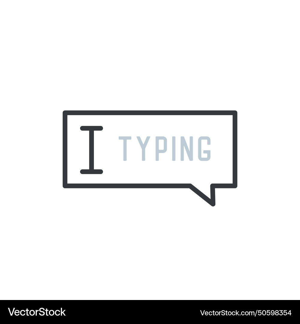 Typing icon type text Typing icon type text vector image