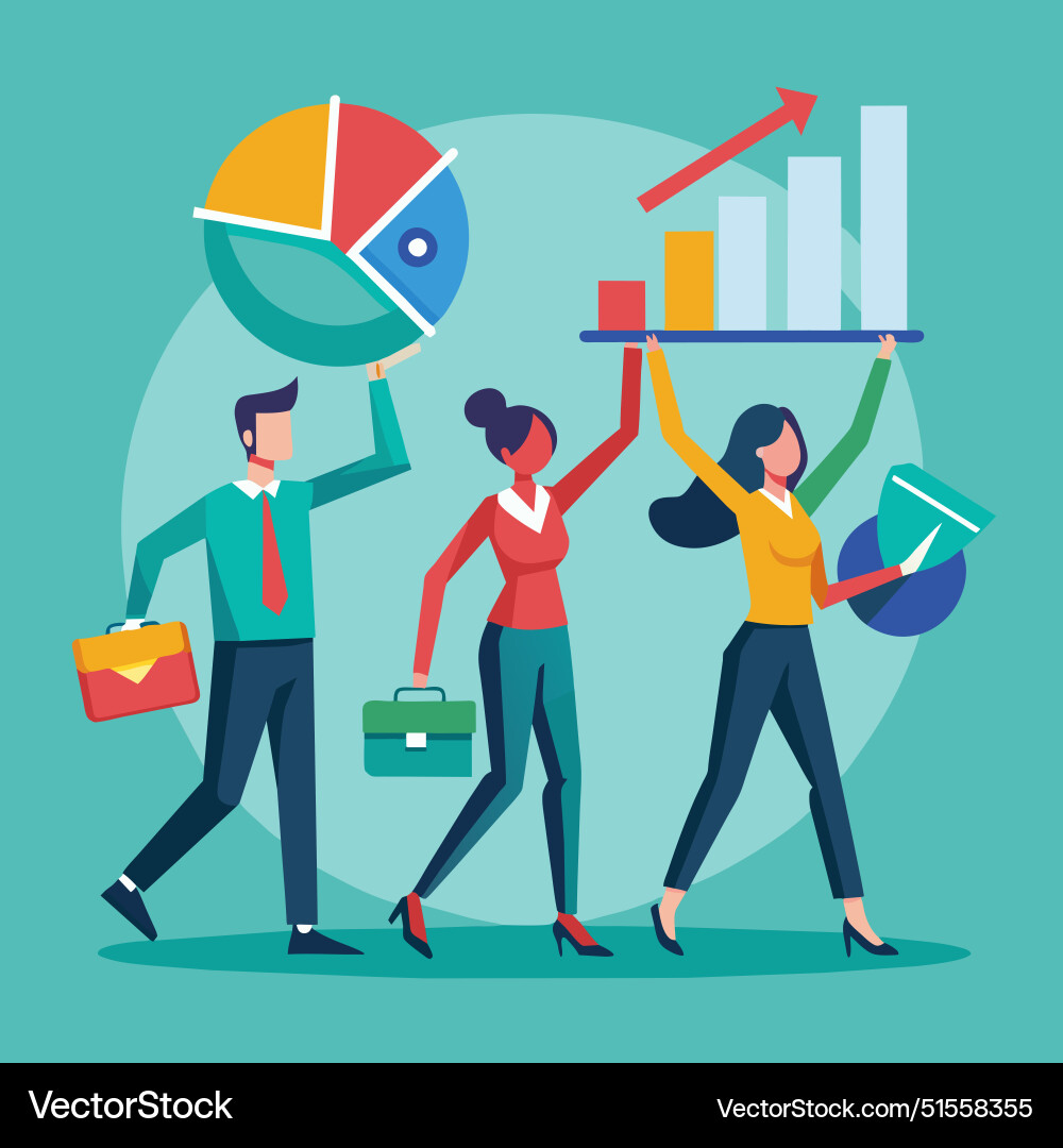 Data driven or analysis chart and graph Data driven or analysis chart and graph vector image