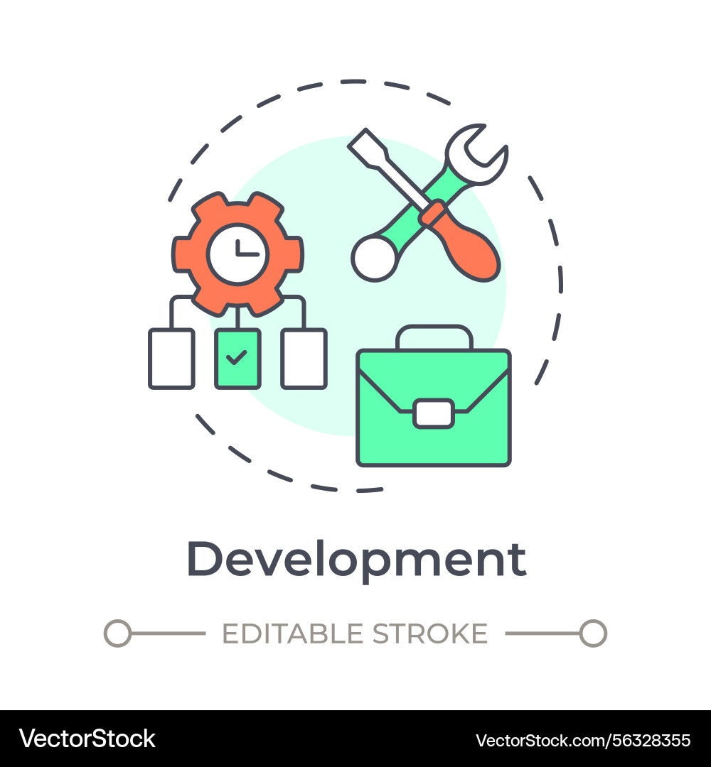 Development Workflow Icon Vector Image