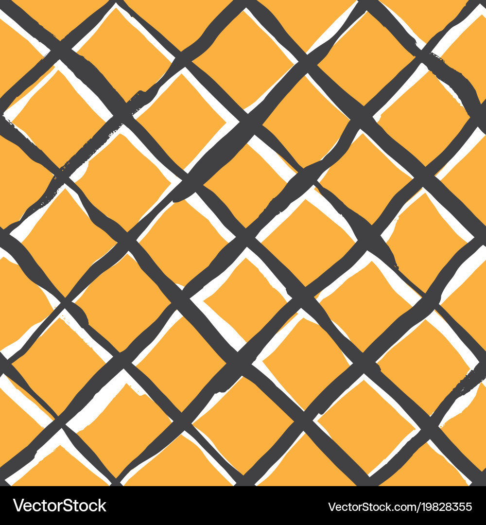 Diagonal cross brush strokes seamless pattern Vector Image