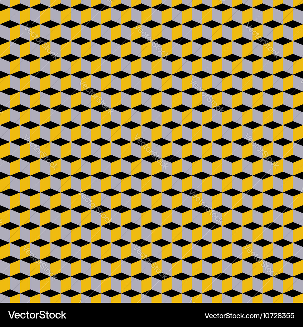 Geometric Cube Pattern Vector Image