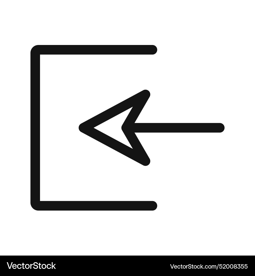 Keyboard enter key icon for digital input Keyboard enter key icon for digital input vector image