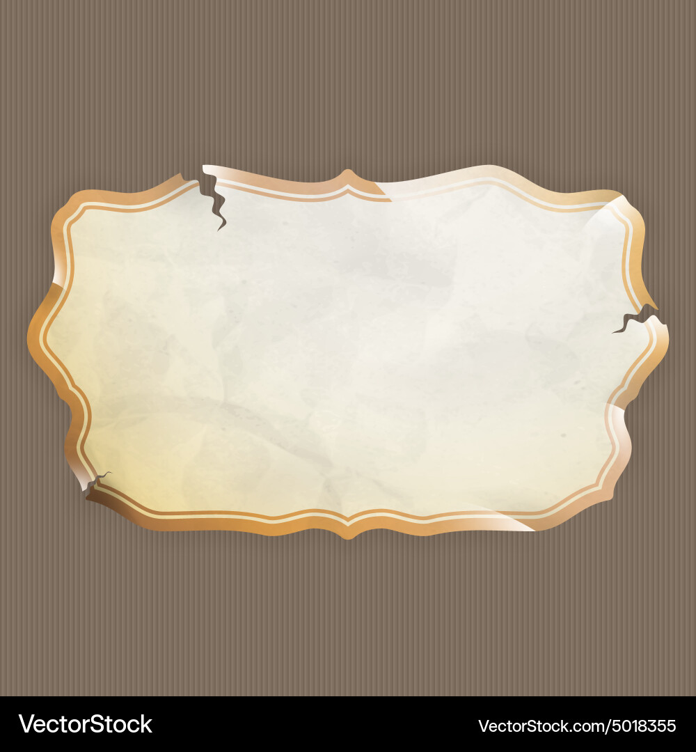 Old paper frame eps 10 Vector Image