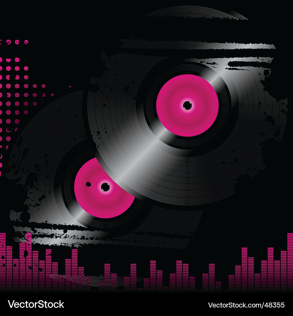 Retro Vinyl Grunge Vector Image