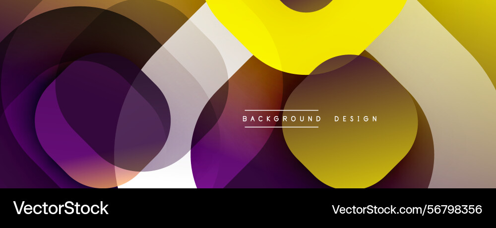 Abstract design features overlapping circles Vector Image