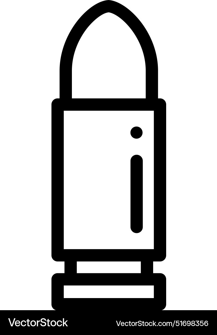 Bullet icon thin linear style design isolated Bullet icon thin linear style design isolated vector image