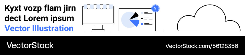 Cloud storage and data management with analytics Cloud storage and data management with analytics vector image