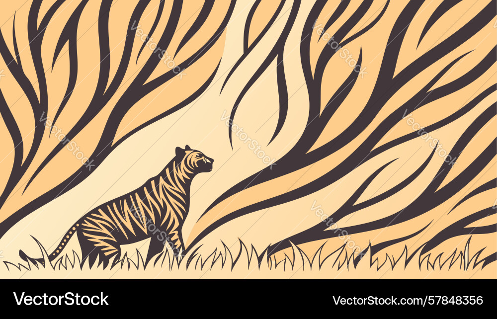 Dynamic zebra stripe pattern for wild designs vector image