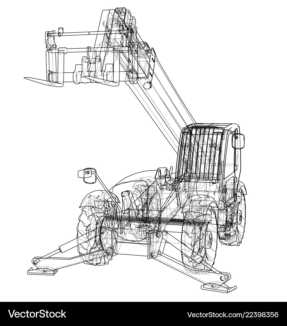 Forklift concept Royalty Free Vector Image - VectorStock