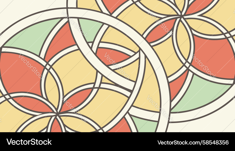 Interlocking Circles Pattern Vector Image