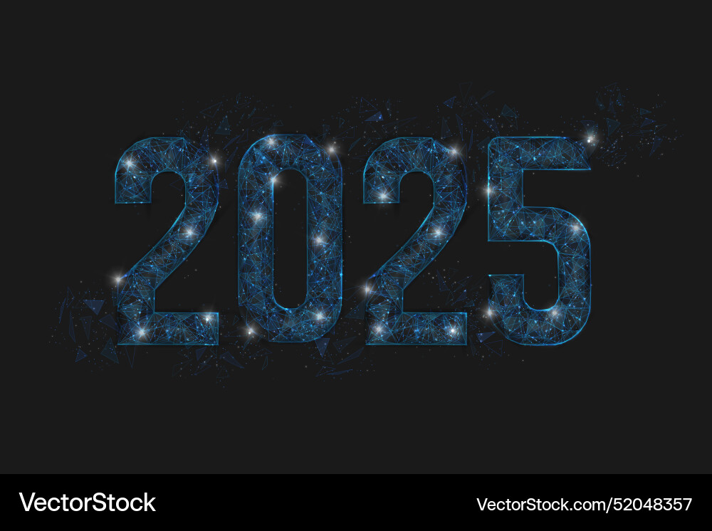 Abstract isolated blue image of new year number Abstract isolated blue image of new year number vector image
