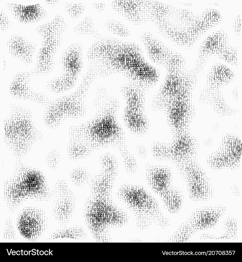 Binary Code Texture vector image
