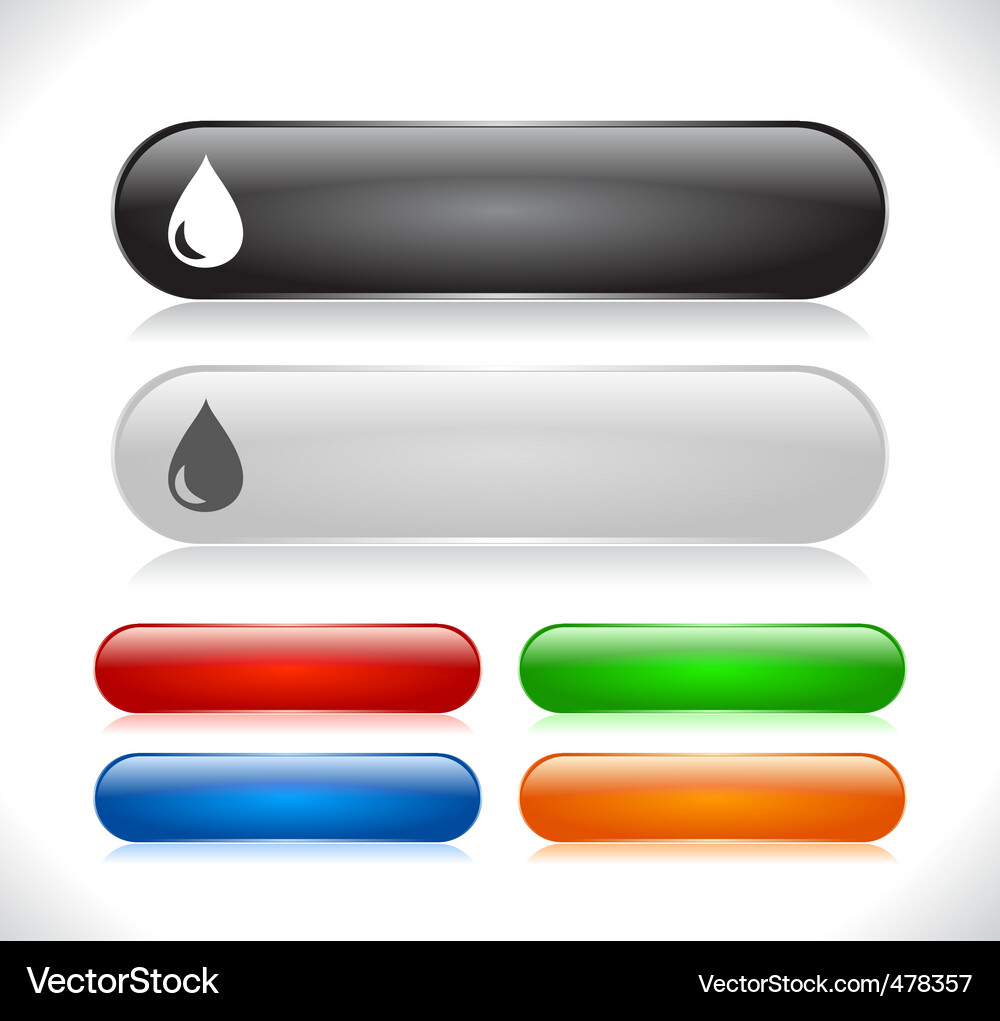 Website menu buttons Vector Image