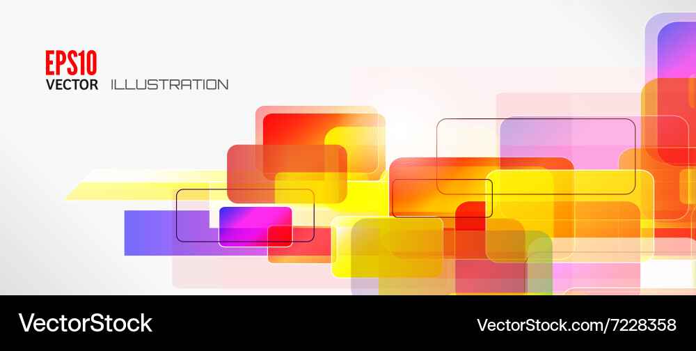 Abstract lines background with colored elements vector image