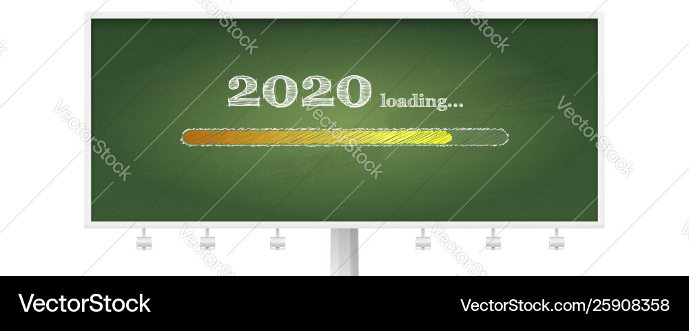 Billboard with school green chalkboard Billboard with school green chalkboard vector image