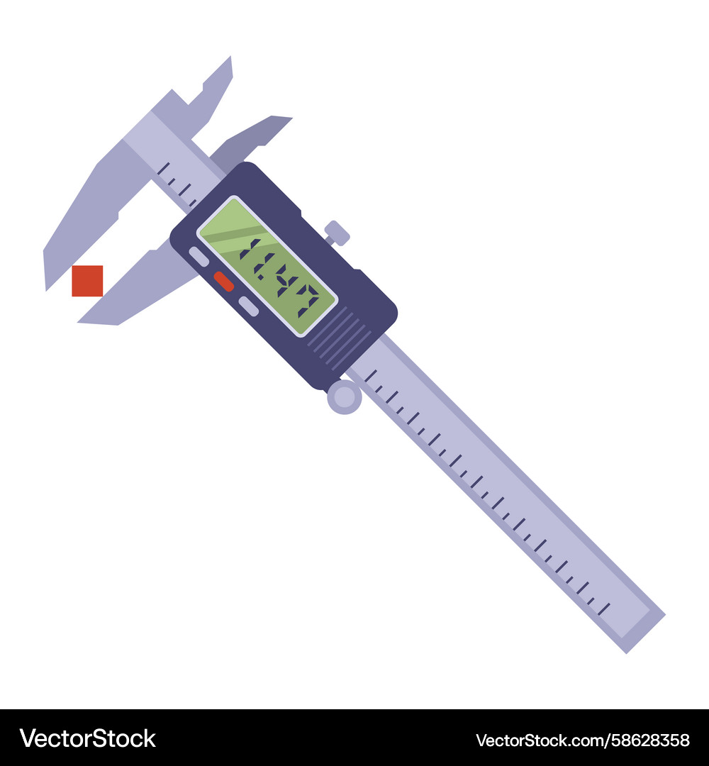 Caliper device for measuring objects Caliper device for measuring objects Vector Image
