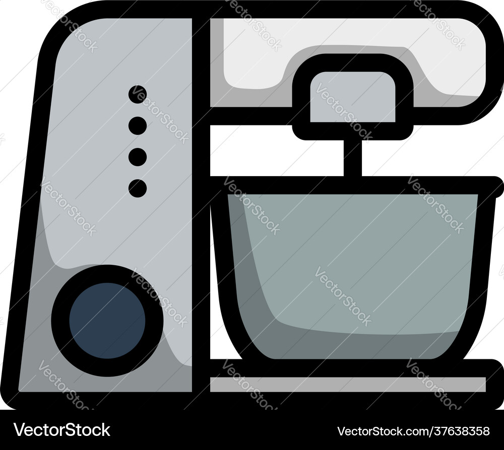 Kitchen food processor icon Royalty Free Vector Image