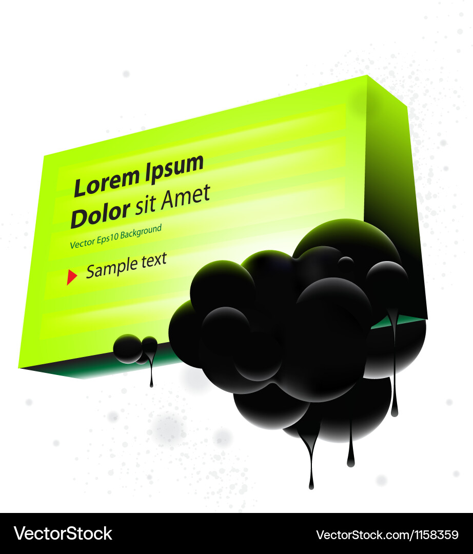 Abstract green speech bubble background Royalty Free Vector