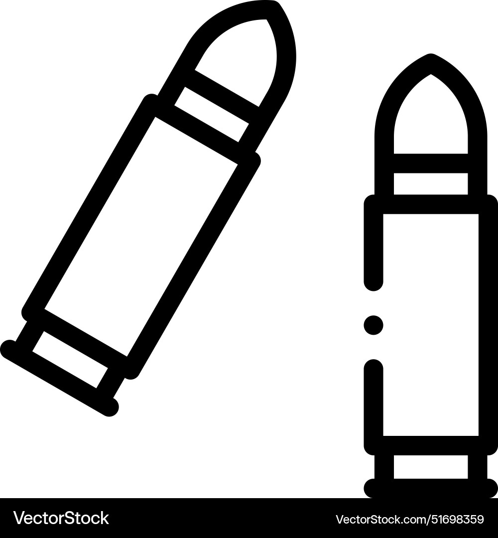 Bullets icon thin linear style design isolated Bullets icon thin linear style design isolated vector image