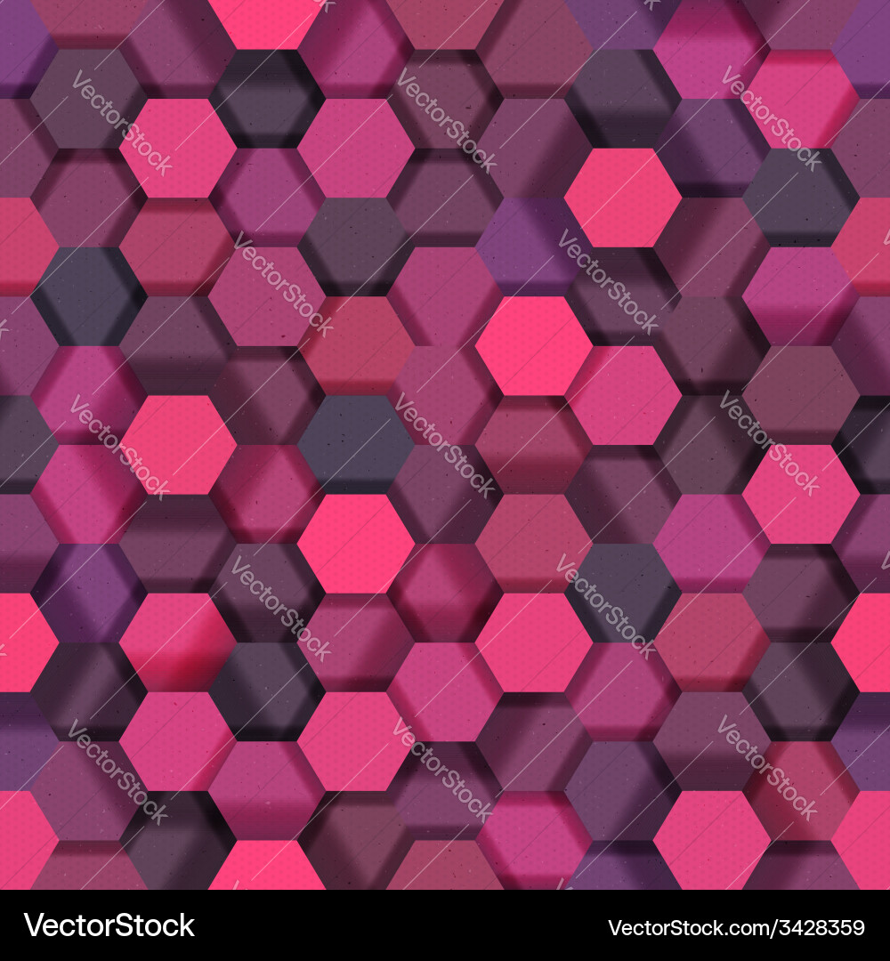 Geometric Hexagon Pattern vector image