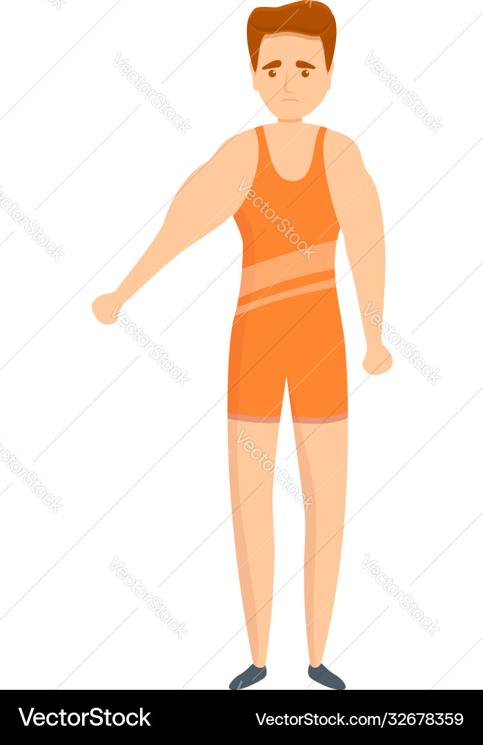 Junge greco-roman Wrestling Kerl Ikone Cartoon Junge greco-roman Wrestling Kerl Ikone Cartoon vektorbild