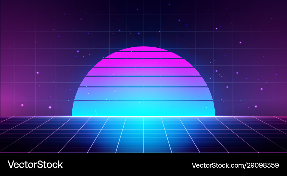 Retro background with laser grid abstract Retro background with laser grid abstract vector image