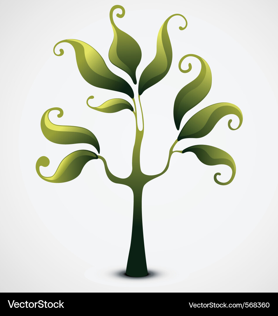 Abstract tree Vector Image