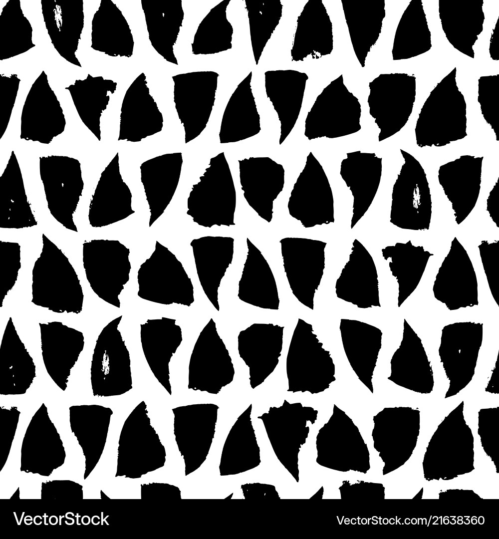 Hand Drawn Triangle Pattern vector image
