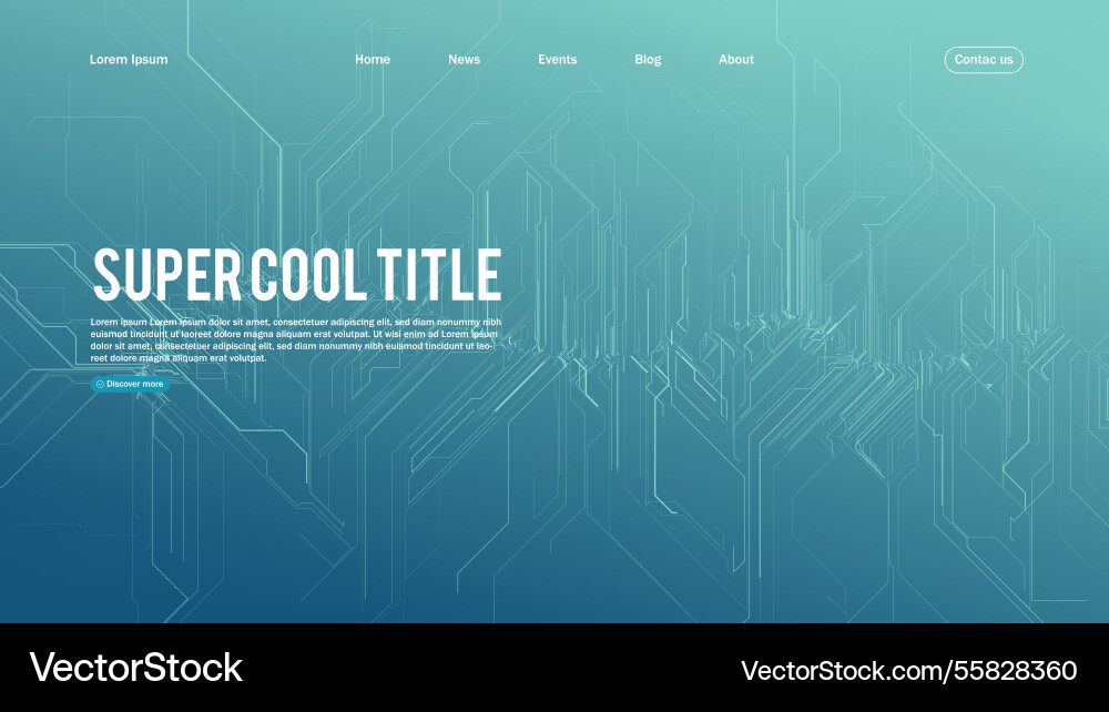Landing Page abstraktes Design mit großen Daten Landing Page abstraktes Design mit großen Daten vektorbild