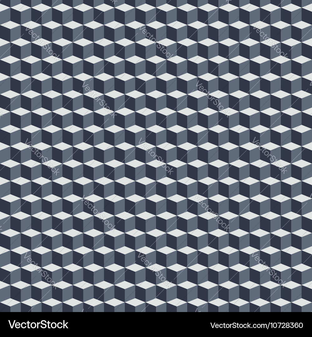 Monochrome Cube Pattern vector image