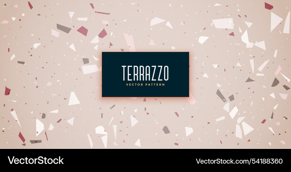 Terrazzo flooring pattern texture background Vector Image