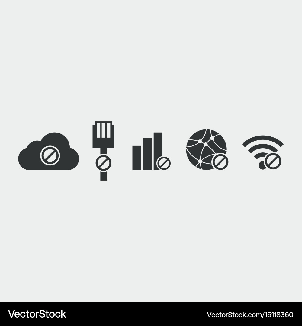Weak Internet Signal Icon Vektorbild