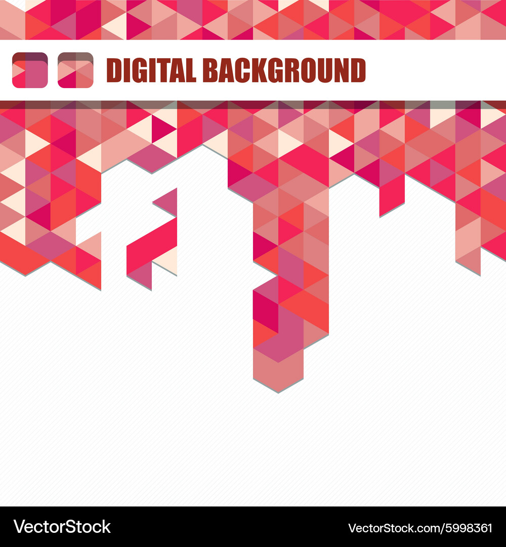 Background of different color triangles Vector Image
