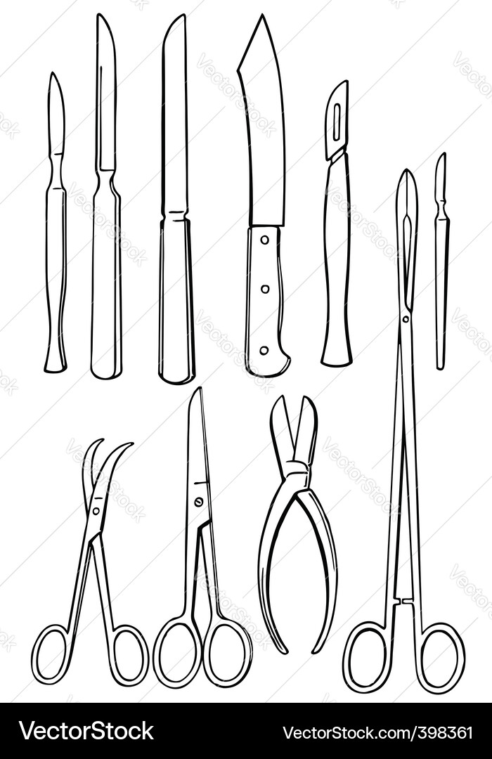 Medical Instruments & Tools Vector Image