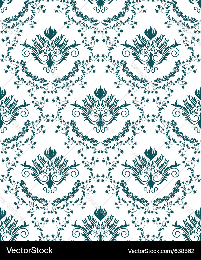Damask seamless pattern Vector Image