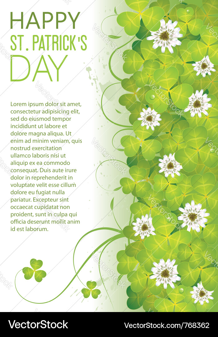 St. Patrick's Day Celebration Vector Image