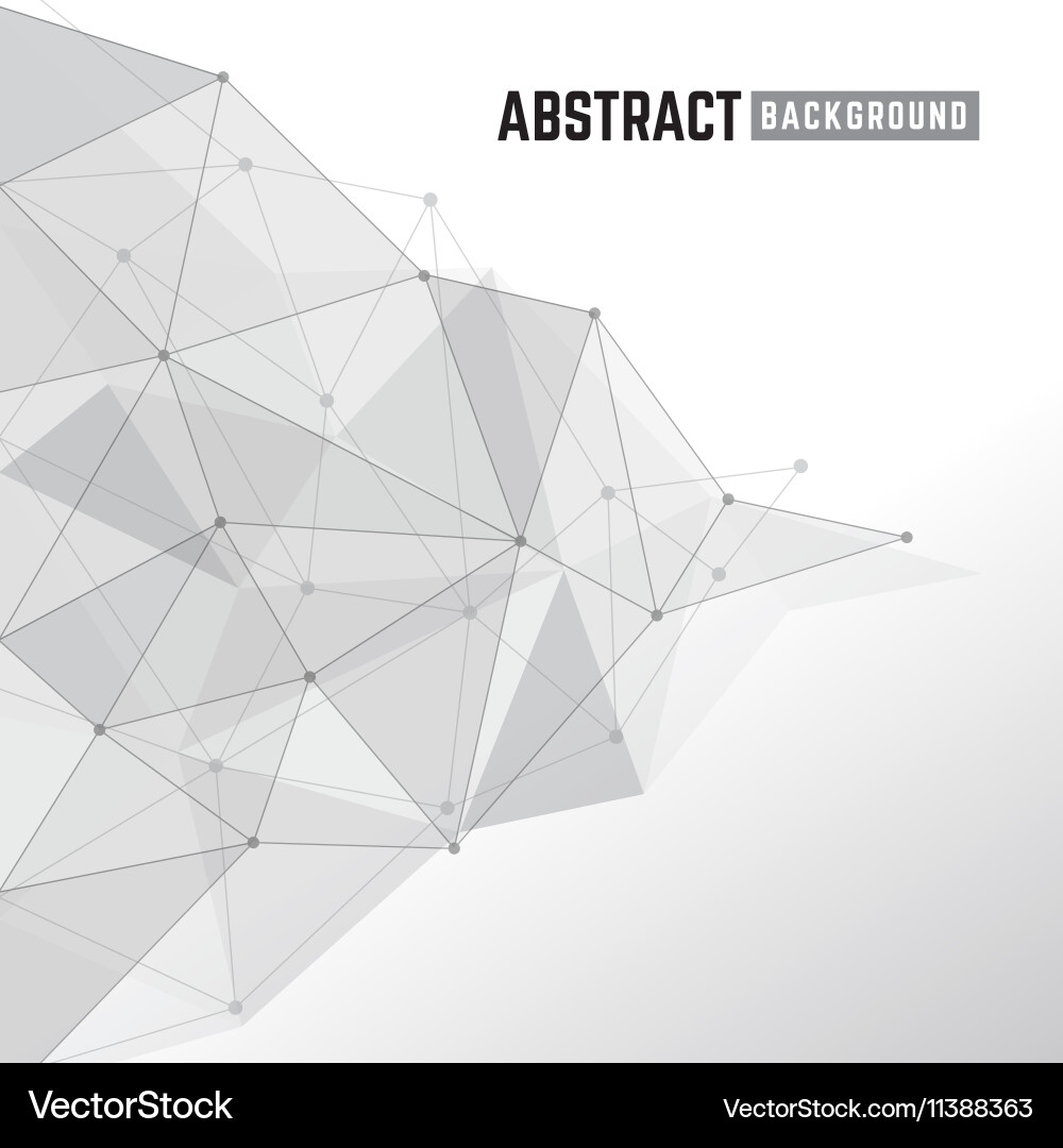Abstract Polygon Network Background vector image