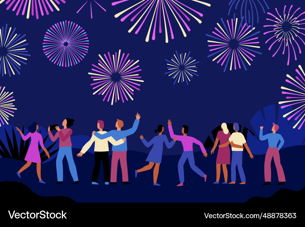 In flat cartoon simple style with characters In flat cartoon simple style with characters vector image