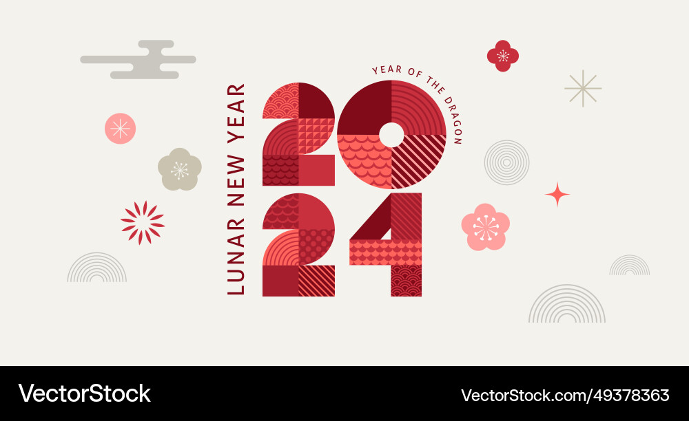 Lunar neue Jahr Hintergrundbanner chinese Lunar neue Jahr Hintergrundbanner chinese vektorbild