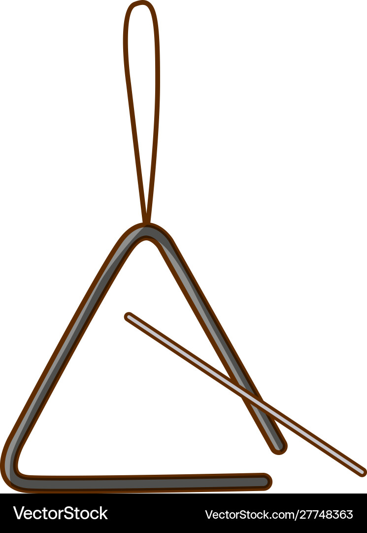 Triangle on white background Royalty Free Vector Image