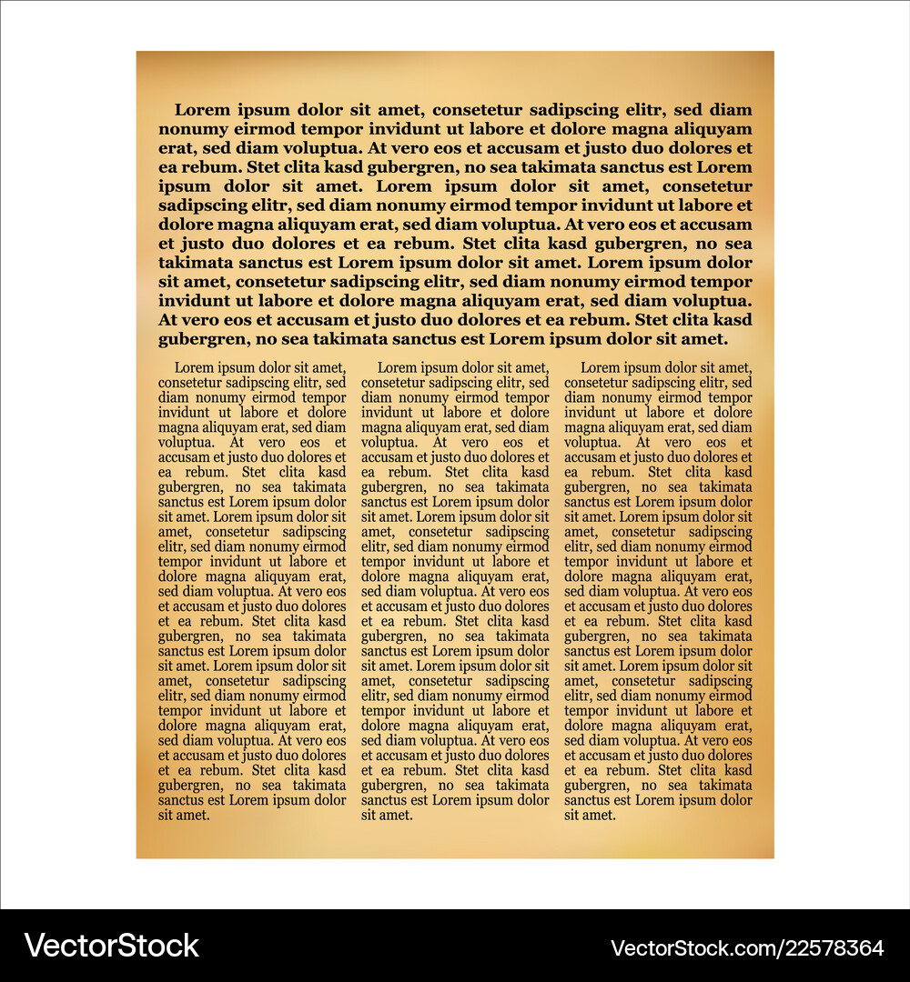 Vintage Newspaper Texture – Royalty-Free Vector | VectorStock, image size:1000x1080