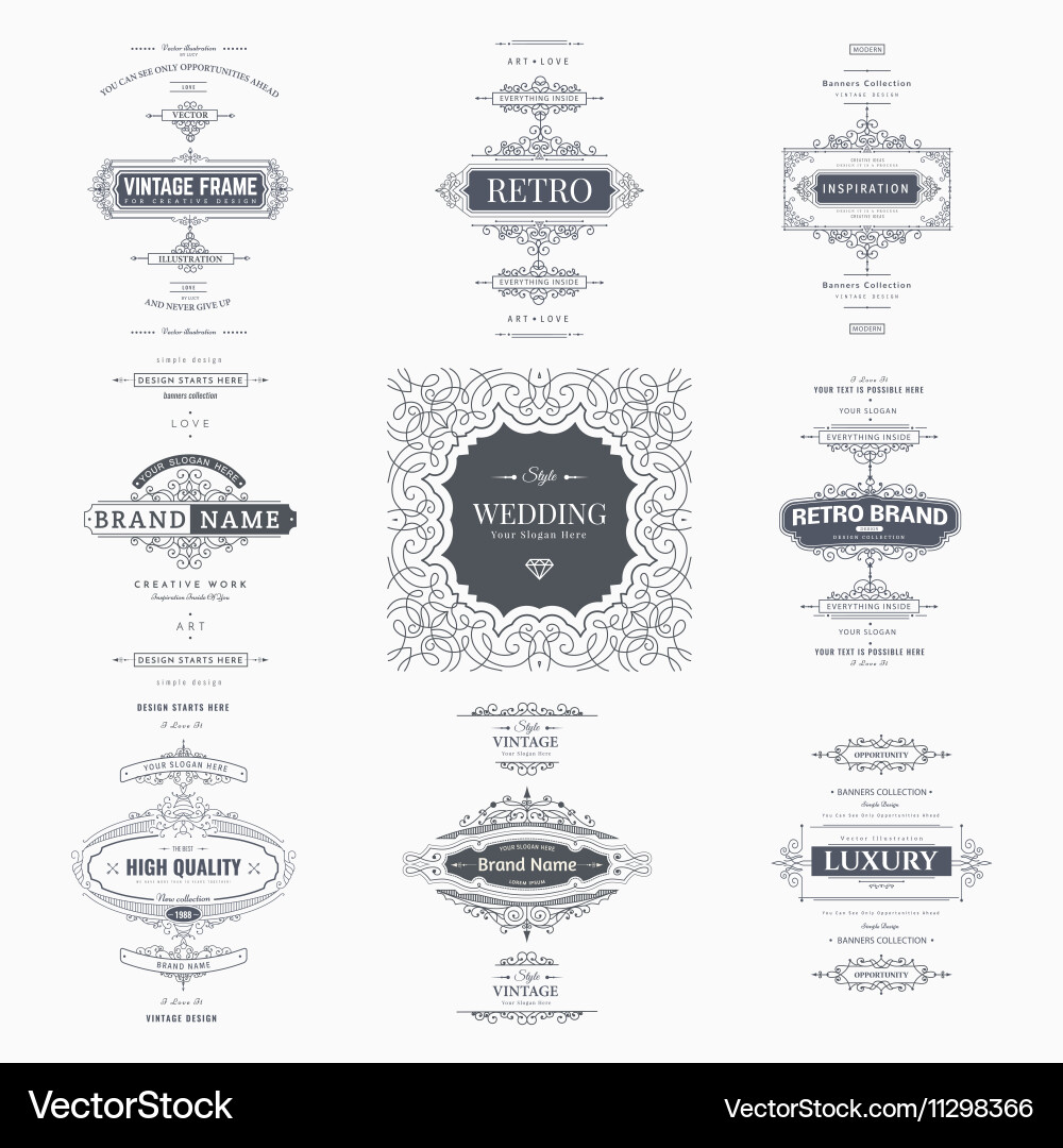 Design elements vector image