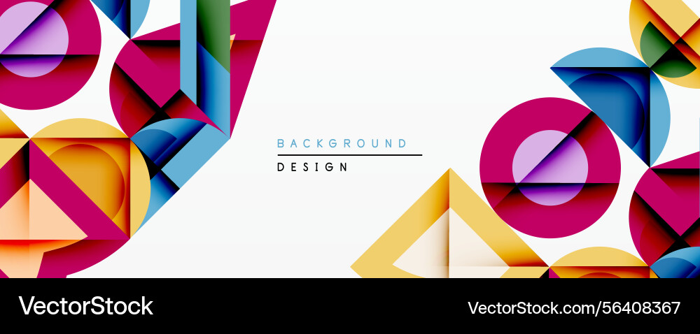 Abstract geometric shapes overlap creating Abstract geometric shapes overlap creating vector image
