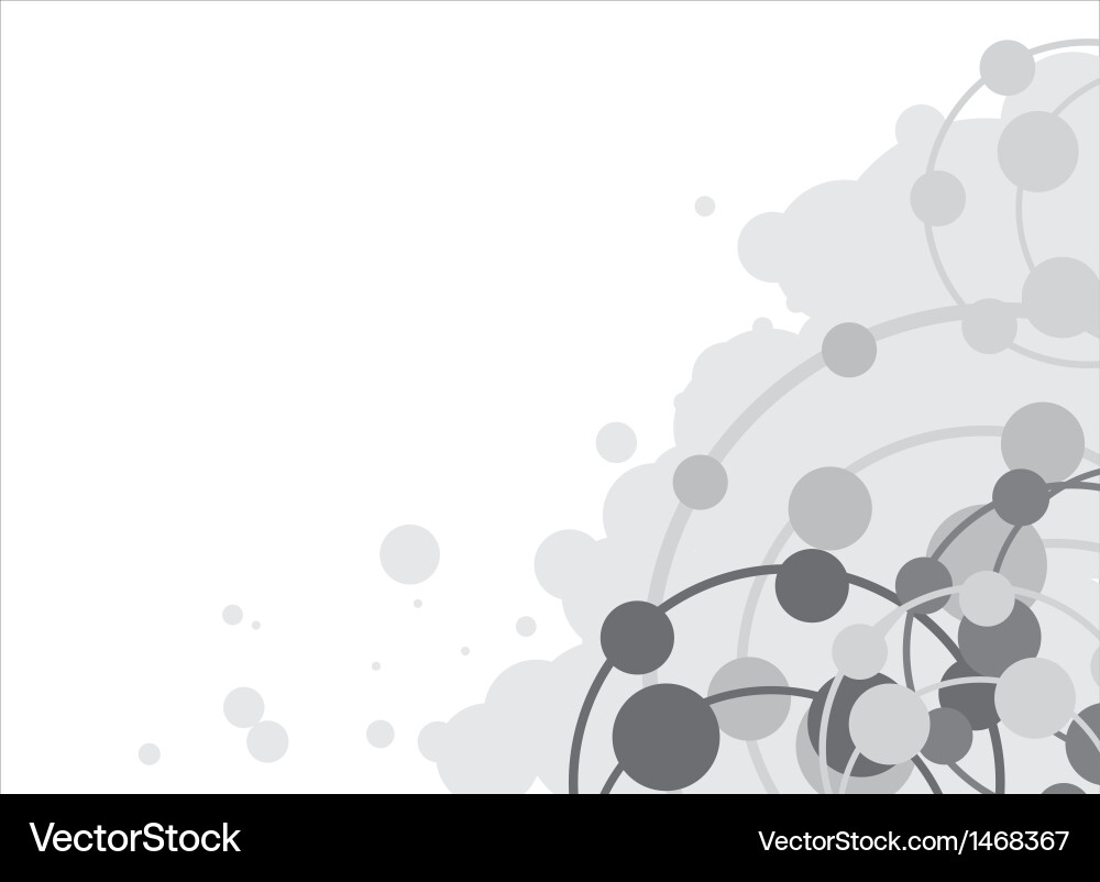 Abstract molecular structure background vector image