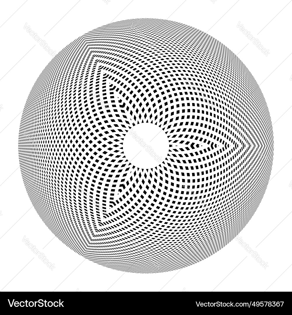 Circle spherical dots pattern vector image
