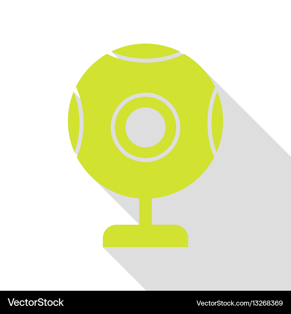 Chat web camera sign pear icon with flat style Vector Image