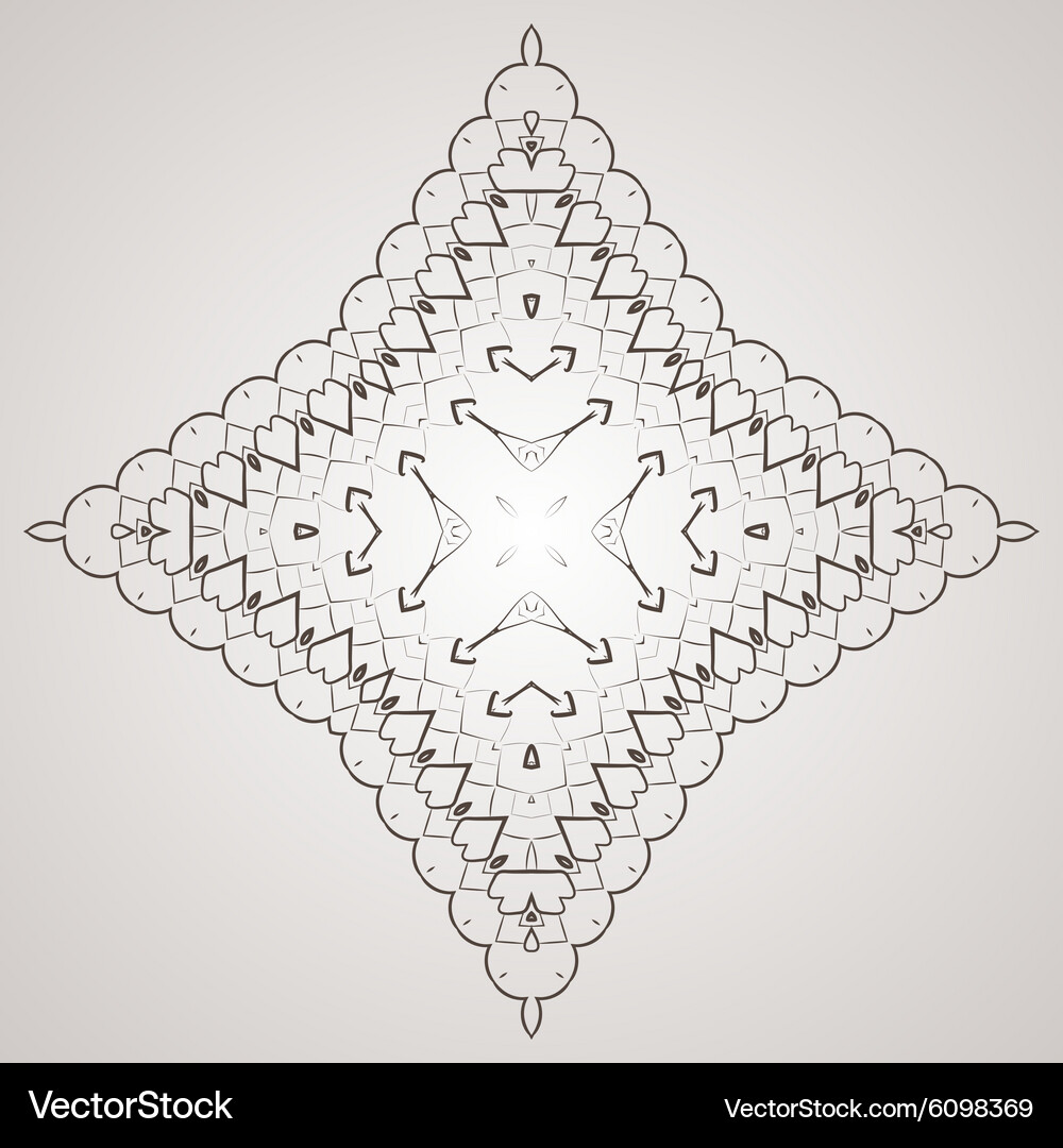 Circular pattern in the form of intricate Vector Image